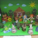 Из работ школьников школы №682: Персонажи русских сказок. Выставка.